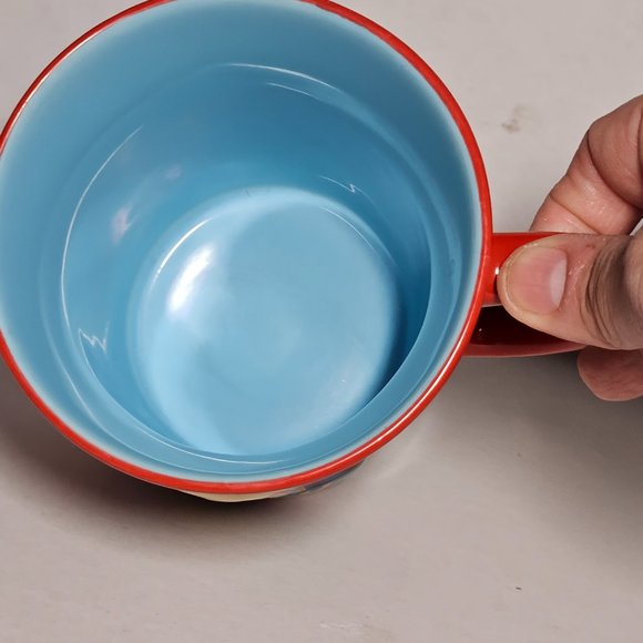 Disney Store Tinker Bell Tink 3D Ceramic Red coffee Mug Cup 16 oz Tinkerbell - Picture 6 of 8